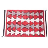 Navajo Old Crystal Eye Dazzler Trade Wool Rug 1900