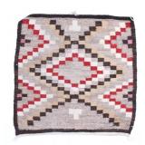 Navajo Old Crystal Eye Dazzler Wool Rug 1900