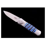 Tesoro Titanium Mammoth Tooth Button Lock Knife