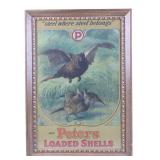 Peters Cartridge Company Framed Advertising Poster