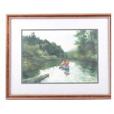 Fishing the Inlet Framed Arthur Shilstone Print