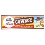 Cowboy c1958 Glenn Ford & Jack Lemmon Movie Poster