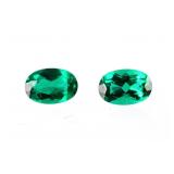 RARE Emerald .85 ct Set of 2 Investment Grade AAA+