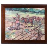 Sheryl Bodily (Montana 1936) Original Oil Painting