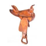 Pioneer Brand Big Horn Tooled Roping Saddle