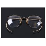 12K Gold Fill Eye Glasses w/ Case & Lenses C1800
