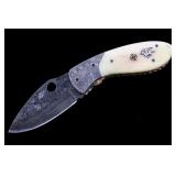 Navajo Dave Yellowhorse Damascus Warrior Knife