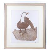 1973 Limited Edition Eskimo Inuit Framed Painting