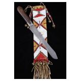 Blackfeet Beaded Sheath & 19th C. Trade Knife