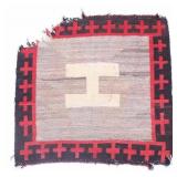 Navajo Crystal "H or "I" Cross Rug c. 1900