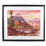 Signed Original Water Color By John O