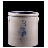 Salt Glazed Drop Target Red Wing Crock c. 1890