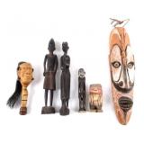 Collection African Tribal Figures, Rattle, & Mask