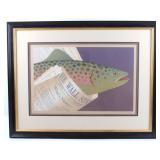Jeffrey D Lawson Fish Market Serigraph Painting