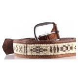 Athabascan Porcupine Quilled Caribou Belt c. 1890