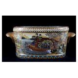 Japanese Satsuma Ornate Enamel Pottery Container