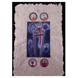 Charles Huckeba Burning Man Original Painting