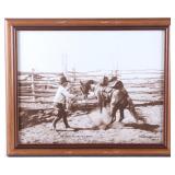 The First Pull at the Latigo by L.A. Huffman Print