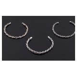 Navajo Native American Sterling Silver Bracelets