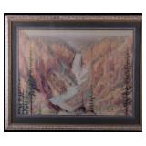 Carl Tolpo Yellowstone Lower Falls Framed Print