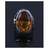Black Hills Gold & Citrine Sterling Silver Ring