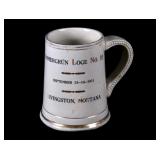 1911 Livingston, MT Immergrun Loge No. 10 Stein