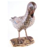 Signed Hand Painted Mallard Hen Mounted Decoy