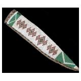 Plains Indian Fully Beaded Knife Sheath