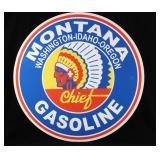 Montana Chief Gasoline Advertising Sign