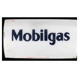 Mobilgas Glass Advertising Gas Pump Insert
