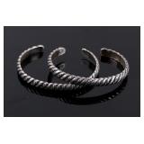 Navajo Native American Sterling Silver Bracelets