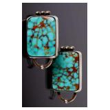 Navajo Native American Royston Turquoise Earrings
