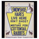 Pennsylvania Game Commission Rabbit Hunting Sign