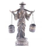 Bronze Old Water Collector Statue