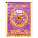 1964 Montana Anniversary Welcome Banner