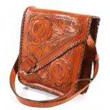 Custom Tooled Leather Western Satchel