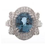 Montana Cornflower Blue Sapphire & Diamond Ring