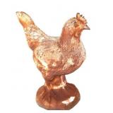 Cast Iron Rooster Larger Than Life Sculpture