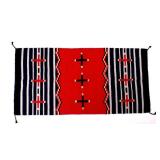 Navajo Ganado Hubbell Cross Banded Rug c1900s