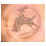 Ca. 1930 Original Will James Signed Etching Plate