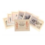 Rare "Portfolio Of Six Western Prints", Remington