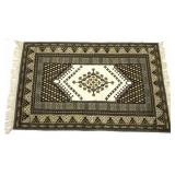 Tunisian Zarbia Hand Woven Wool Area Rug 1984