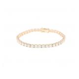 12.32ct VVS2 Diamond & 14k Yellow Gold Bracelet