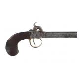 Ca. 1846- Belgian Boxlock .50 Cal. Boot Pistol
