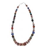 Navajo Tommy Singer Multistone Bead Necklace