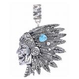 Amazing Navajo Singer Chief Necklace Pendant
