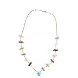 Zuni Heishi & Turquoise Fetish Necklace
