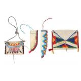 20th C. Montana Crow Painted Parfleche Collection