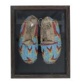 Antique Nez Perce Beaded Moccasins