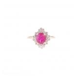 1.44ct Ruby & VS2 Diamond 14k Yellow Gold Ring